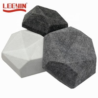Panneau acoustique 3d en Polyester pour bricolage, panneaux en feutre PET, panneau sonore mural, DIY, prix d'usine
