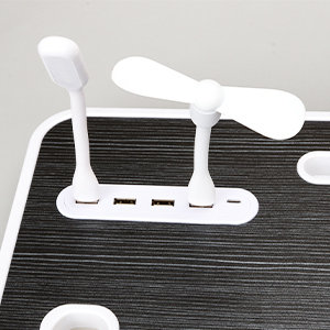 Fábrica OEM más tamaño portátil cama bandeja ajustable plegable multifunción portátil escritorio ordenador Oficina niños mesa de estudio con cuero - Product Image 2