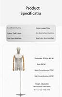 Présentoir de vêtements pour hommes coupe slim version coréenne, présentoir de mannequins pour magasin de vêtements