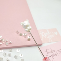 51342 Vis décoratives créatives en métal argenté pour stylos, accessoires de décoration pour la fabrication artisanale de stylos DIY