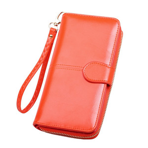 High Quality Purse Women Modern Pu Leather Minimalist Long Zippered Mobile Phone Bag <strong>Card</strong> Holder - Product Image 5
