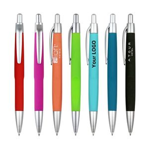 Bolígrafos Retráctiles Promocionales Económicos de Bajo Costo con Logotipo Personalizado, Tinta Negra Multicolor - Diseño Moderno para Uso Escolar y de Oficina - Product Image 1
