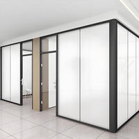 Cloisons de bureau intelligentes en verre PDLC, fenêtre électrique de confidentialité, système de design moderne, film de verre PDLC, cloison de bureau en verre