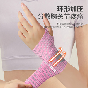 Soporte de Muñeca Deportivo Hy30, Transpirable, Compresivo, para Correr, Hacer Ejercicio, Fitness, Protección de Muñeca para Adultos - Product Image 2