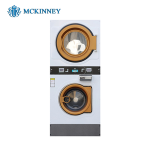 เครื่องซักผ้าและอบผ้าแบบซ้อน MCKINNEY ระบบหยอดเหรียญ ออลอินวัน ขนาด 12 กก. - Product Image 1