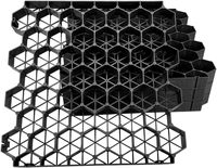 Grille de stabilisation du sol en nid d'abeille en HDPE écologique pour les parkings et les allées, grille perméable pour gazon