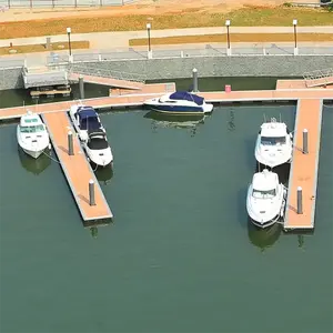 Plataforma de alumínio para doca de barco marinho, ponte de pontão em liga de alumínio de qualidade marinha