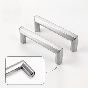 For Stainless Steel Decorative Drawer <b>Pulls</b> <b>Door</b> <b>Handles</b> for Wardrobe Kitchen Cabinet Furniture Design for Bedroom - Product Image 5
