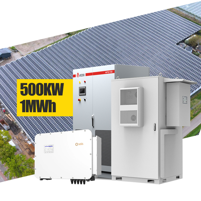 High Voltage 500KW 1MWh All in One BESS Energy Storage Container LiFePO4 Battery Solar System for Industrial Plant Backup Power