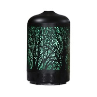 Humidifier USB 80 ml Creative Silent Lighting Ultrasonic Foggy Type Iron Diffuser untuk Meja Rumah
