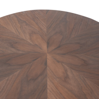 Table basse ovale moderne en bois avec base en métal en acier inoxydable, en stock aux États-Unis, livraison directe, VOXHOME USA