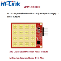 Module de capteur radar de détection de niveau d'eau Hi-Link Officiel 24G pour maison intelligente HLK-LD2413 EIRP 11dBm 3.3V 23mA Portée 10m
