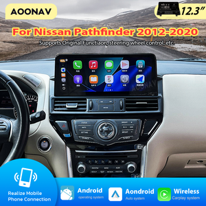 Autoradio Android AOONAV 12,3'' pour Nissan Pathfinder 2012-2020, mode paysage, écran tactile, unité CarPlay sans fil automatique - Product Image 2