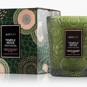 AIKUN Luxury <b>Gift</b> <b>Boxed</b> Frosted Glass Scented Candle Jar <b>Gift</b> Set Private Label Bulk Candle for Christmas Wedding Party Favor - Product Image 5