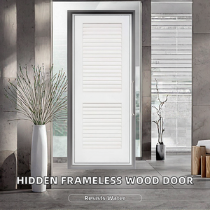 Porte Caesar WPC-QN sans cadre, moderne, étanche, à ouverture latérale, en bois composite, porte d'entrée en PVC, salle de bain - Product Image 2