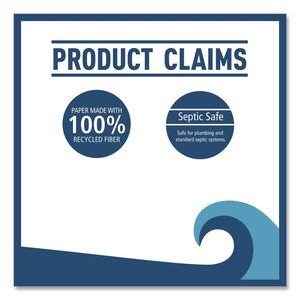 Papier toilette solide sans mandrin 2 plis 4,5x3,75 Boardwalk - 500 feuilles - Product Image 3