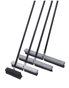 Balai à pousser robuste AF1201, 136 cm, manche long en alliage, brosse industrielle pour sols de garage, allées, extérieur, béton - Product Image 1