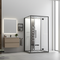 Sauna de Vapor Interior de Cristal de Carbono para Apartamento o Villa, Diseño Moderno, Calefacción Eléctrica, Fácil Operación