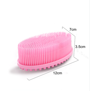 Cepillo de silicona suave de doble cara para limpieza facial y corporal, exfoliante para bebés, cepillo de baño de silicona. - Product Image 2