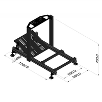 2024 OEM nouveau jeu de jeu en aluminium course simulateur de cockpit siège voiture conduite simulateur de course jeu de cockpit simulateur de course