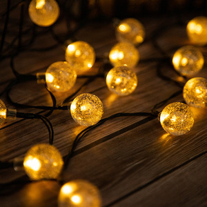 Solar <strong>String</strong> <strong>Lights</strong> Outdoor <strong>100</strong> Led Crystal <strong>Globe</strong> <strong>Light</strong> With 8 Modes Waterproof Solar Powered Patio <strong>Light</strong> for Garden Party Decor - Product Image 2