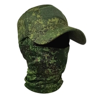 Pasamontañas Completo Transpirable y Cortavientos para las Cuatro Estaciones, Ideal para Deportes, Pesca, Senderismo, Actividades al Aire Libre, Camuflaje Táctico, Conjunto con Gorra de Béisbol