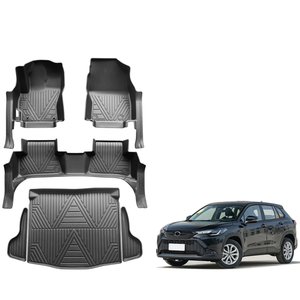 Tapis de sol de voiture en TPE sur mesure pour Toyota Frontlander HYBRID 2020+ |   Tapis de sol imperméables toutes saisons, ensemble complet, fabrication OEM - Product Image 1