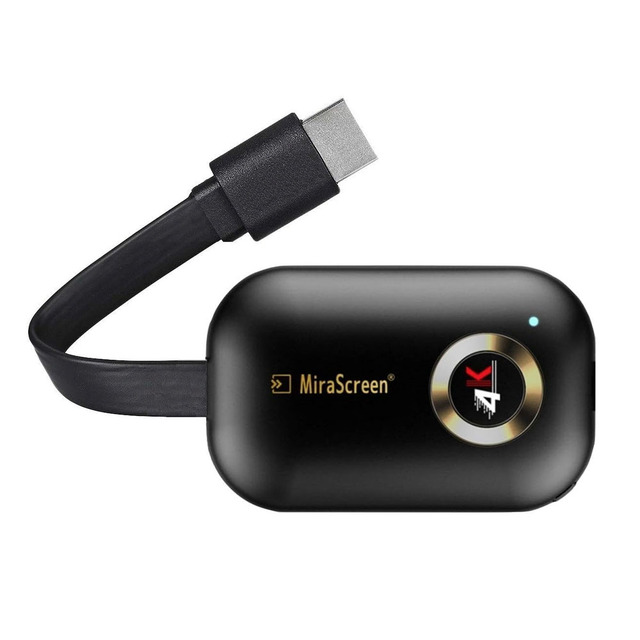 Mirascreen G9 Plus 2.4G 4K Hdtv Wireless H.265 Wifi Display Dongle Mirror Miracast Airplay Receiver for Mobile Tv Projection