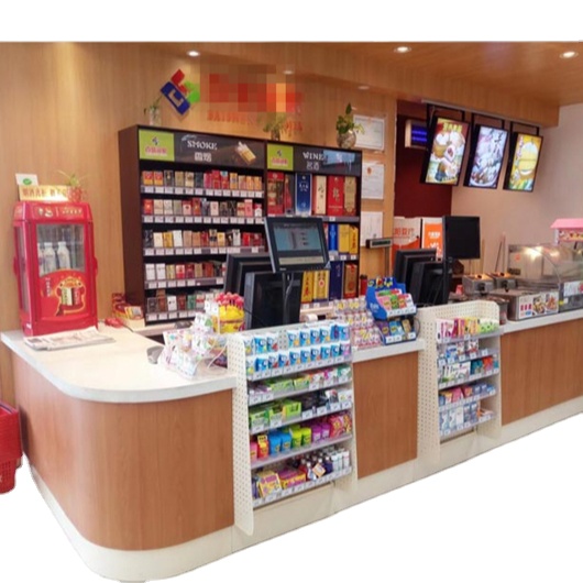 Простой кассовый стол для супермаркета