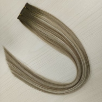 Extensions de cheveux pour femmes, cheveux humains vierges russes, trame papillon, invisible, double face, trame Genius Hole, alignement des cuticules
