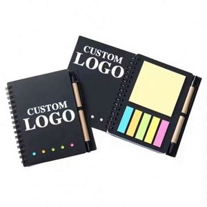 Carnet de notes promotionnel avec logo, stylo et notes adhésives – Cadeaux promotionnels personnalisés - Product Image 6
