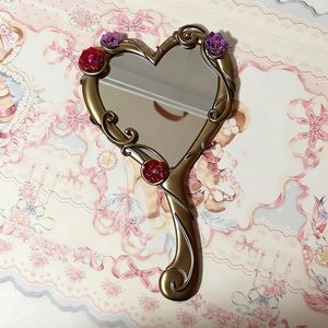 Miroir à main <span class=keywords><strong>Barbie</strong></span> Diamond Castle Princess, miroir de maquillage portable vintage Melody pour femmes, miroir cosmétique de voyage - Product Image 4