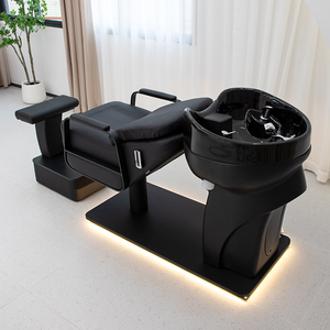 Sillón de Lavado de Cabello de Alta Gama, Moderno y Lujoso para Salón de Belleza, con Lavabo y Unidad de Lavado Trasero - Product Image 4