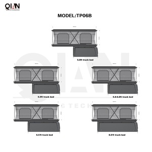 Camper de camion pliable TP06B avec cadre en aluminium de qualité automobile, rigidité structurelle soudée au laser pour les voyages tout-terrain intensifs - Product Image 4
