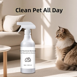 Traitement contre les puces et les tiques pour animaux de compagnie, <span class=keywords><strong>spray</strong></span> externe contre les puces pour chiens et chats, repousse les parasites, élimine les tiques, 500 ml, flacon de type baseball - Product Image 3