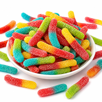 Bonbons gélifiés acidulés aux saveurs de fruits assortis en vrac, vente en gros, fabrication sur mesure OEM ODM, marque privée, fabricant TIK TOK Halal