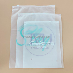 Biodegradabile serratura della chiusura lampo sacchetto di plastica con il logo per il confezionamento di abiti - Product Image 2