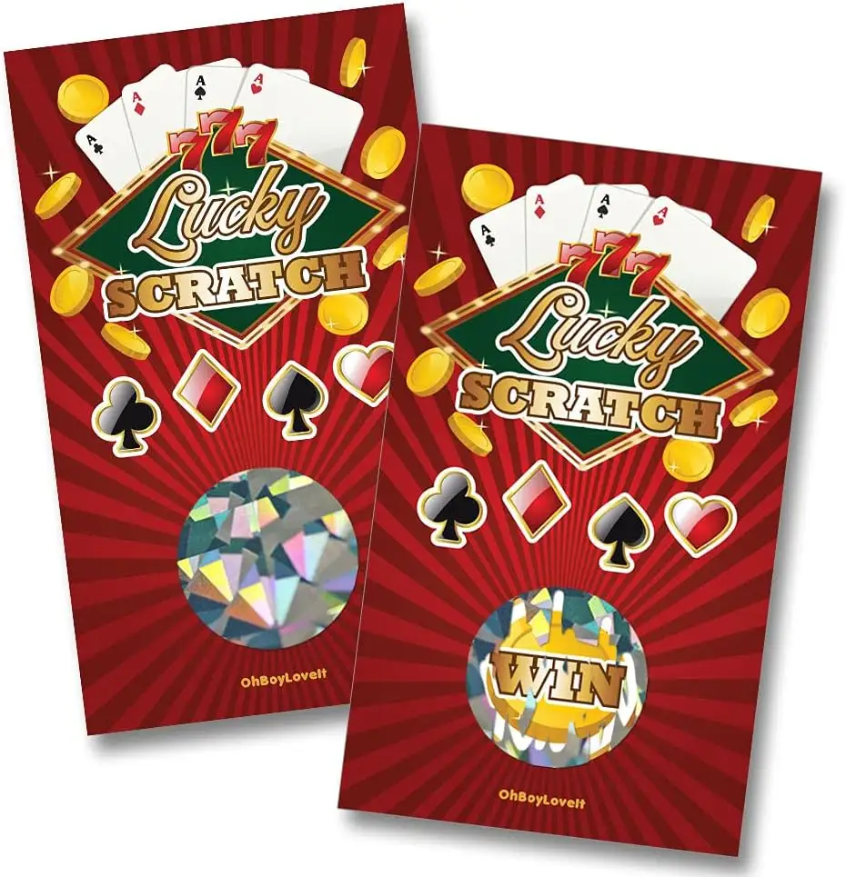 Cartão de jogo de loteria risco de casamento