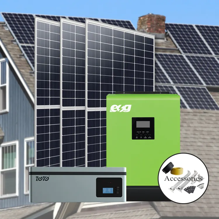 ESG 3kw 5kw 8kw 10kw Lifepo4 Batería Hogar Nuevo Almacenamiento de energía Generador de energía Sistema de energía solar