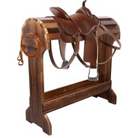 Support à selle en bois personnalisé de style européen pour équipement équestre et matériel pour chevaux, utilisation extérieure, équipement pour chevaux
