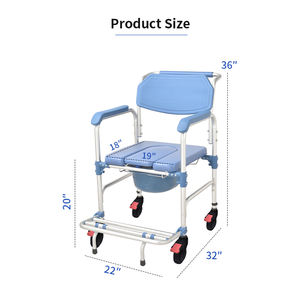Cadeira de Rodas Silenciosa Portátil para Cuidados Domiciliares de Idosos e Pessoas com Deficiência, Equipamento de Reabilitação em Lote OEM ODM - Product Image 2