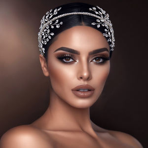 Diadema de cristal para mujer, diadema nupcial, Tiara de boda, accesorios para el cabello, tocado de novia para fiesta - Product Image 4