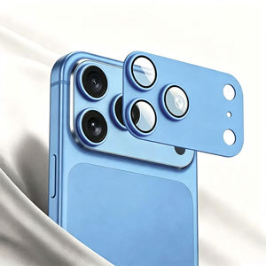 Protector de Lente de Cámara de Metal Mate de Lujo con Logotipo Personalizado para iPhone 17 18 Pro Max, Protección Total, Película de Vidrio de Aleación de Aluminio de Alta Calidad - Product Image 1