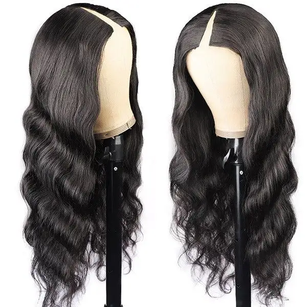 28 30 Inch V Part Wig Human Hair 100% Virgin Brazilian Human Hair Wigs 180% Density Body Wave Human Hair Wigs For Black Women