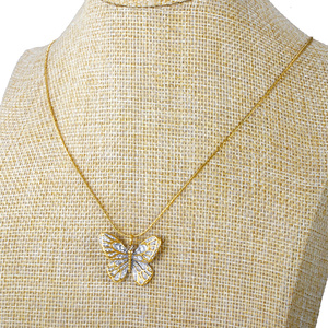 Collana Classica alla Moda per Donne, Catena a Doppio Strato Semplice, Placcata in Oro 18K con Zirconi in Acciaio Inossidabile per Uso Quotidiano - Product Image 3