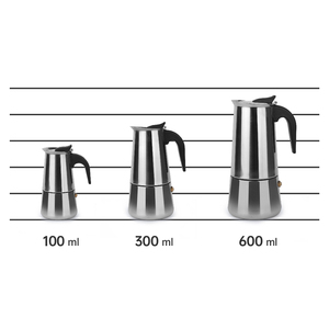 Cafetière personnalisée Moka de camping en acier inoxydable de haute qualité <span class=keywords><strong>Machine</strong></span> à <span class=keywords><strong>expresso</strong></span> Cuisinière <span class=keywords><strong>Percolateur</strong></span> à induction italien - Product Image 5