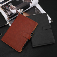 Livre personnalisé de papeterie en cuir brillant fil de mousse de PU cahier de papier recyclé à couverture rigide réutilisable