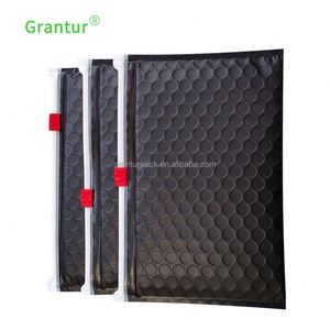 Direkt ab Werk: Matte Schwarze Luftpolstertasche mit Reißverschluss und Schieber - Product Image 2