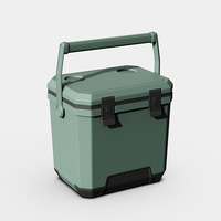 NOUVEAU Design Personnalisé camping extérieur 24L isolé PE glacière avec roues voiture réfrigérateur boîte thermique glacière