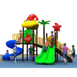 Personalizado OEM Baby Playground Equipment Niños Tobogán de plástico y columpio Juguetes Niños Toboganes al aire libre Tobogán De Plástico - Product Image 2